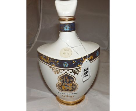 LANGS SELECT CERAMIC  WHISKY DECANTER YEAR OF THE DOG 70CL 40% VOL EST [£25 - £50]