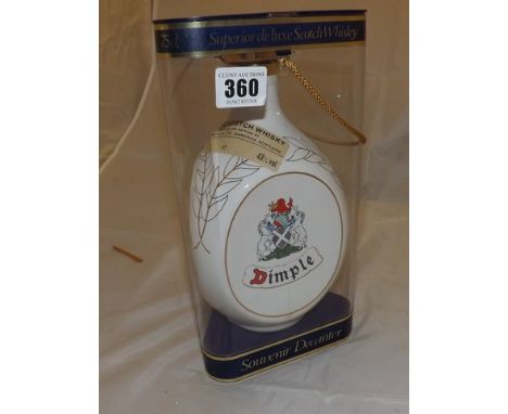 DIMPLE 12 YR OLD 13 COMMONWEALTH  GAMES DECANTER  75 CL 43% VOL EST [ £ 70- £90]