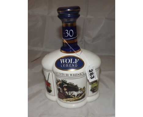 BOWMORE 30 YR OLD WOLF LEDGEND DECANTER EST [£80  - £120]