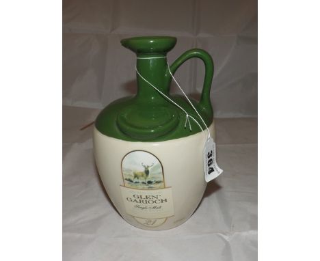 GLEN GARIOCH 21 YR OLD SINGLE MALT CERAMIC DECANTER 70 CL 40%VOL EST [ £40- £60]