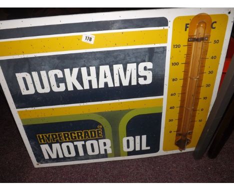 DUCKHAMS OIL ADVERTISING SIGN ENAMEL EST [£ 20-£40]