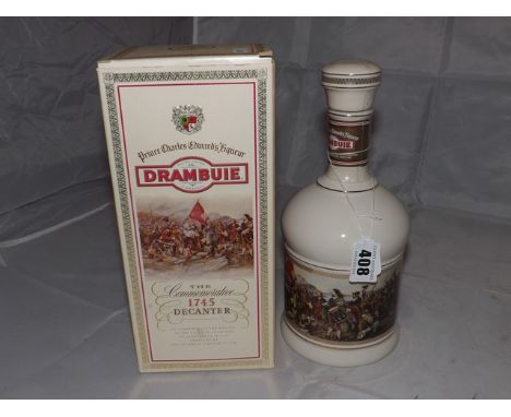 DRAMBUIE COMMEMORATIVE  CERAMIC DECANTER 40%VOL 75CL BOXED EST[£30-£60]