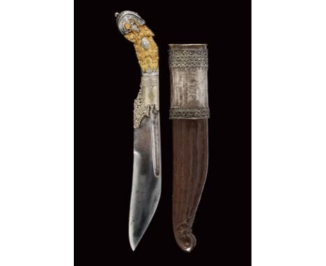 dating: First half of the 19th Century provenance: Ceylon, Solid, single-edged iron blade with deep groove near the back. Cov