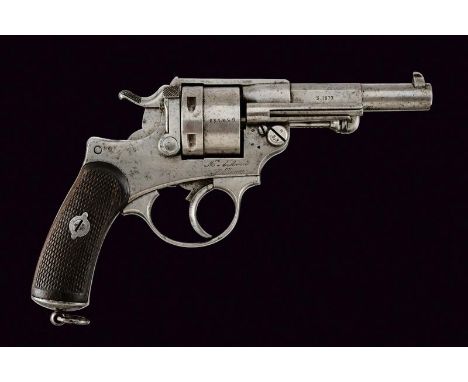 dating: 1877 provenance: St. Etienne, Two-stage, octagonal, round, 11 mm cal. barrel provided with foresight, bearing the mar