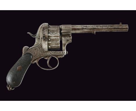 dating: about 1870 provenance: France, Round, rifled, 11 mm cal. barrel, with engraved octagonal base, with high foresight; g