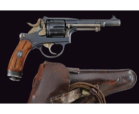 dating: about 1885 provenance: Swiss, Octagonal, rifled, 7,5 mm cal. barrel, with serial number '23xxx', marks and Helvetic c
