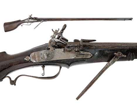 dating: Second half of the 17th Century provenance: Italy, Smoothbore, octagonal barrel with foresight and fixed rear sight, 