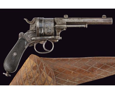 dating: about 1870 provenance: France, Octagonal, rifled, 11 mm cal. barrel, with 'IF BC' mark under crown, high rear sight a