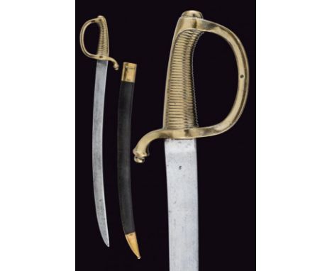 dating: circa 1800 provenance: Kingdom fo Italy (Napoleonic), Curved, single-and short false-edged blade with light signs of 