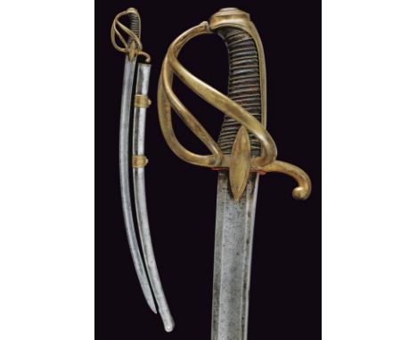 dating: first quarter of the 19th Century provenance: Sardinian Kingdom, Curved, single-and-false-edged blade with a broad ce