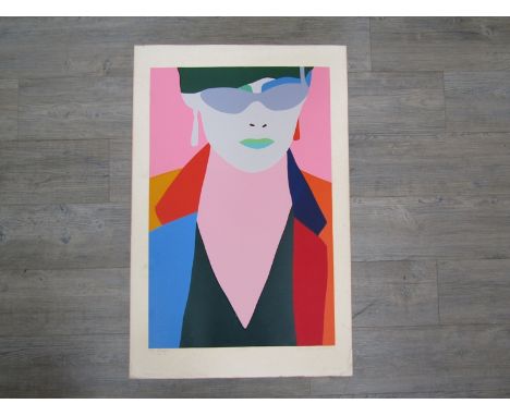 ANNE-MARIE LE QUESNE (American b.1946): An unframed screen print, "No Sugar". Pencil signed and No. 6/100. (Foxed). Overall s