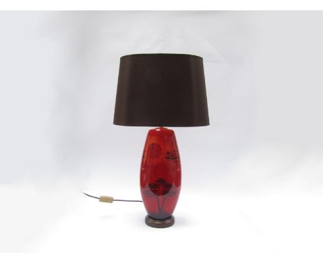 A modern Poole Pottery table lamp in "African Sky" pattern.  49cm high (68cm including the shade)