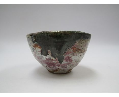 ROBIN WELCH (b.1936) A small studio pottery pink and white glazed bowl, purchased directly from the potter.  7cm high x 11.5c