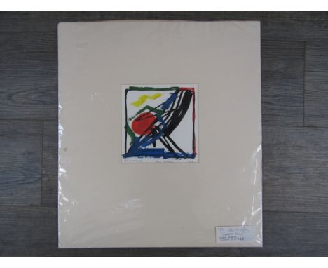 JOHN MIDGLEY (b.1935): A mounted limited edition print entitled "Summer Days", pencil signed and No. 3/100, 18cm x 17.5cm    