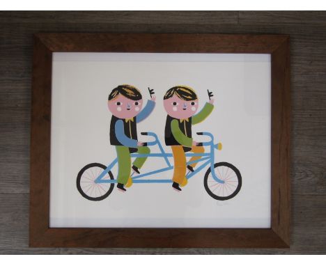 BEN JAVENS (XX/XXI) A framed signed limited edition art print "Saturn", signed and numbered by the artist 6 from an edition o