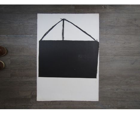 PETER HOBBS (1930-1994): An unframed print "Black House", artists proof aside from an edition of 10.  Pencil singed and dated