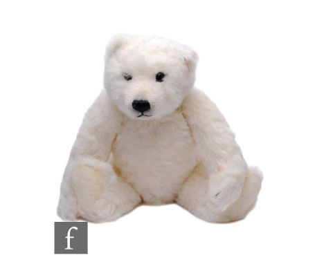 A Steiff&nbsp;661747 Polar Ted, white alpaca, UK and Ireland exclusive, limited edition 1249 of 2000, with certificate, heigh