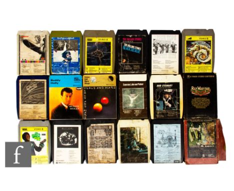 Mixed Artists/Genres - An assorted collection of 8-track tape cartridges, artists to include The Moody Blues, Emmerson, Lake 