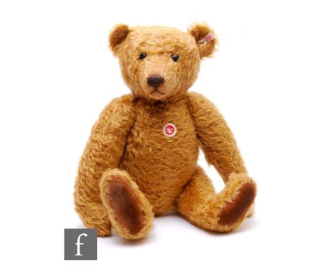 A Steiff 652332 Horace, The Longfellow Bear, red-blond mohair, limited edition 460 of 1500, with certificate and drawstring b