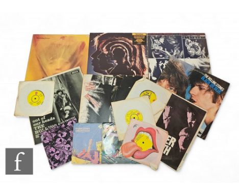 The Rolling Stones - A collection of LPs and 7 inch to include Black And Blue, COC 59106, After-Math, SKL 4733, Emotional Res