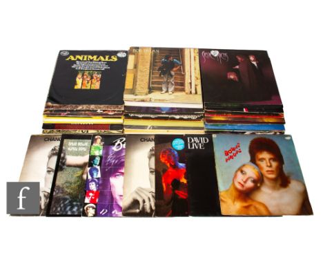 Rock/Psychedelic Rock/Folk Rock and Related - A collection of LPs, artists to include The Doors, David Bowie, Fleetwood Mac, 