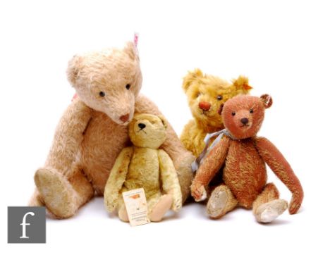 A collection of Steiff teddy bears, 038129&nbsp;Appolonia Margarete, 408328 1948 Replica, 654756 Danbury Mint Year Bear 2001 