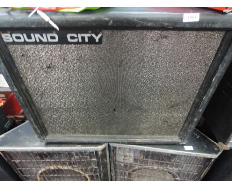 A Soundcity speaker cab (empty)
