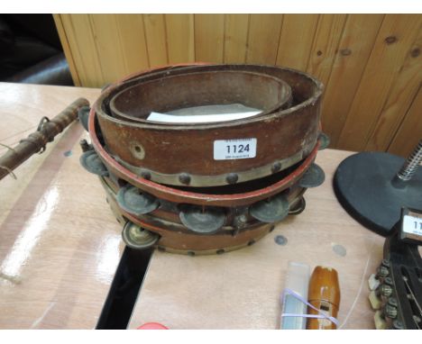 Three vintage tambourines