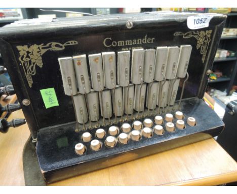 A vintage German commander melodeon
