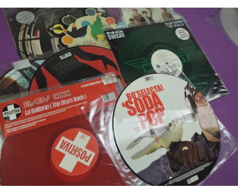 PICTURE AND COLOURED VINYL LOT - MADONNA - BILL WYMAN - VELVET REVOLVER AND MORE 