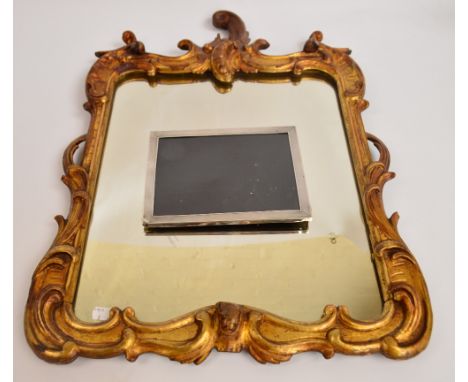 A George V hallmarked silver rectangular frame with engine turned design and easel back (support missing), Sanders & Mackensi