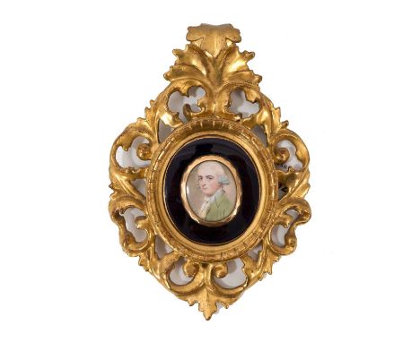John I Smart (1741-1811), fine portrait miniature on ivory of a gentleman in green coat, signed with initials and dated 1778,