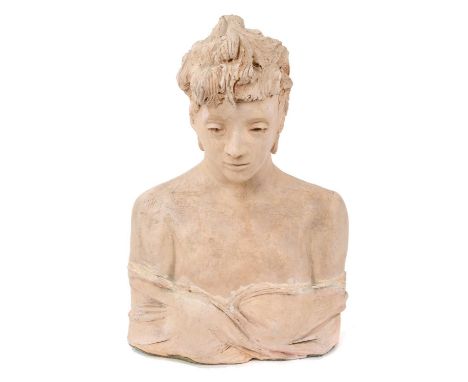 *Quentin Bell (1910-1996) ceramic sculpture, bust of a female, incised bell mark to rear, 39cm highAppears to be in good orig