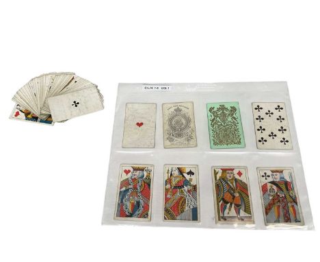 Complete deck of 52 D3.1 'the Victoria' type playing cards, circa 1840-1850, Cartorama 68, item 127