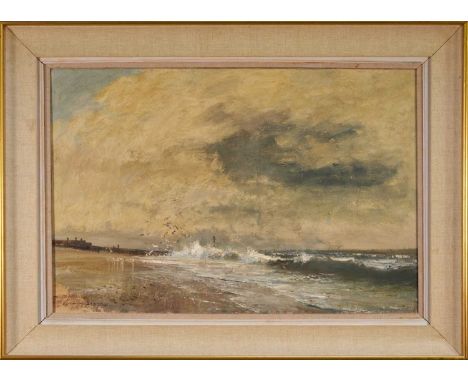 *Edward Seago (1910-1974) oil on canvas - North Sea Breaker, signed, titled verso, 51cm x 76cm, framed  Basically good untouc