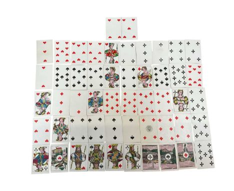 Complete deck of 52 Portuguese Hunting themed cards, circa 1895, Mr Rayner notes: 'Portuguese French-suited pack in which the