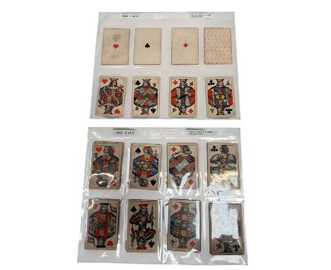 Complete deck of 52 Austrian 'Large Crown' standard pattern playing cards, circa 1890