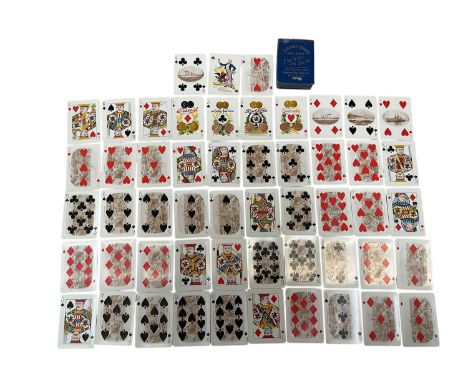 Complete deck of 53 Anheuser-Busch Spanish-American war playing cards, issued in 1900 at the conclusion of the War, Jacks and