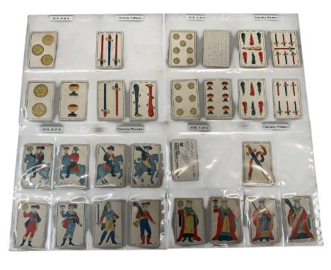 Deck of 40 Spanish 'Cavalry Pattern' playing cards, circa 1840, see Denning, Playing cards of Spain. p 74.