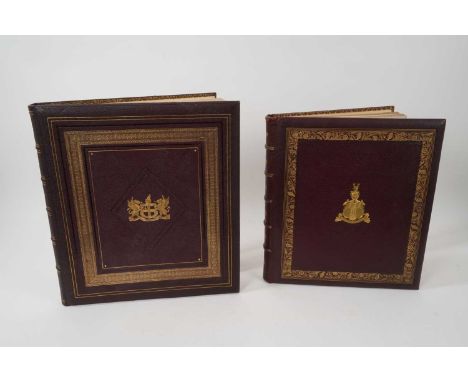 Two interesting albums relating to Horace Brooks Marshall Esq., Sheriff of London 1901-2, the leather bound albums, beautiful