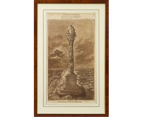 James Gillray (1757-1815) etching - 'Design for the Naval Pillar', published Feb. 1st 1800 by H. Humphrey, BM 9513, 56cm x 30