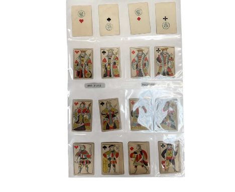 Deck of standard Dauphine piquet cards, circa 1870