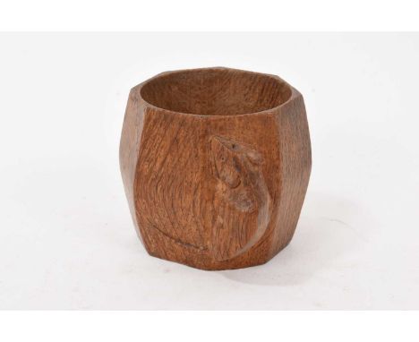 Robert 'Mouseman' Thompson carved oak napkin ring