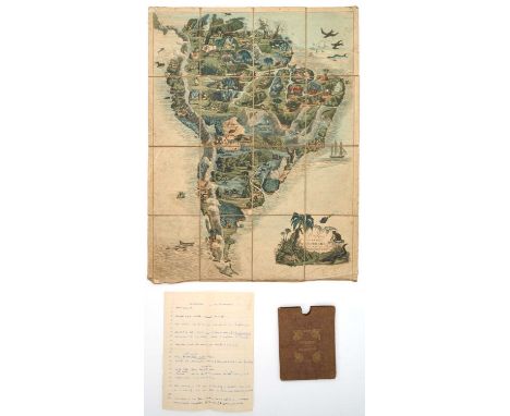 Rare 19th century game - Edward Wallis (publisher): Wallis's New Game of Wanderers in the Wilderness, folding hand-coloured a