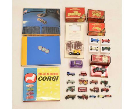Mixed collection of diecast model vehicles to include; Matchbox 'Models of Yesteryear', Lesney, 'Lesney Model Amusements' tra