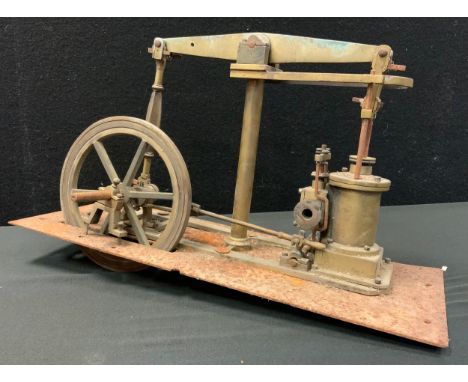 A scratch built model of a stationary beam steam engine 