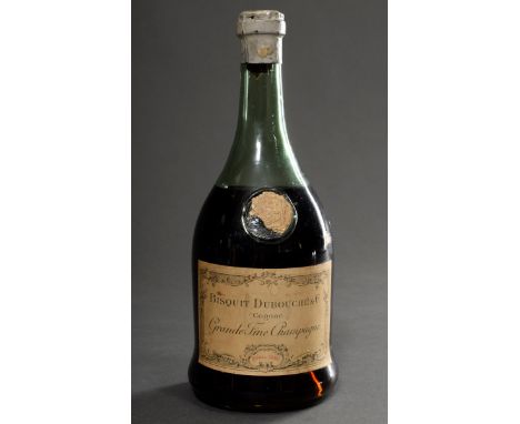 Flasche 1840 "Cognac Grand Fine Champagne", Bisquit Dubouché &amp;amp; Co, 0,75l, Füllstand siehe Foto, Kapsel in gutem Zusta
