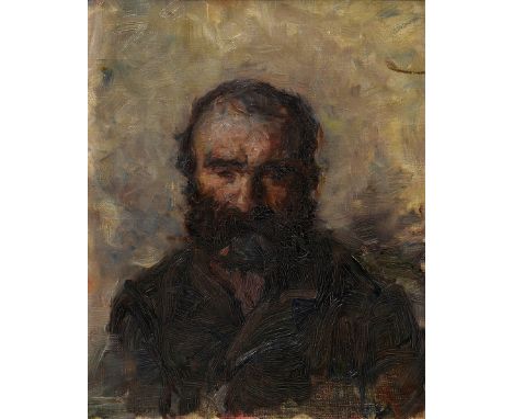 Slavona, Maria (1865-1931) "Portrait eines bärtigen Mannes" 1894, Öl/Leinwand, verso Nachlassstempel und bez./dat., 27x22,3cm