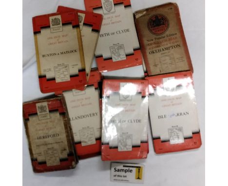 A large quantity of British Ordnance Survey maps. (1) 