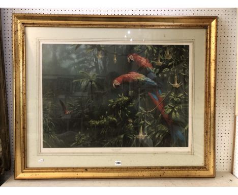 Michael Jackson, (British, b.1961), 'Jewels of the Forest' (1997), limited edition print (85/600), signed bottom right, 79 x 